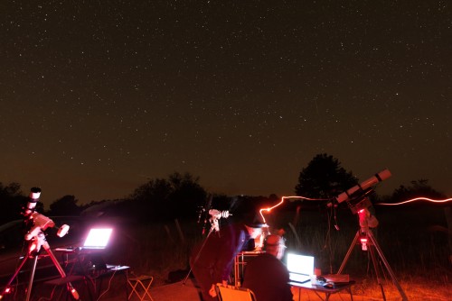 Les imageurs en action sous le ciel de Saint Jean