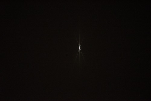 Jupiter, photo complète - 10000 ISO - 1/10s