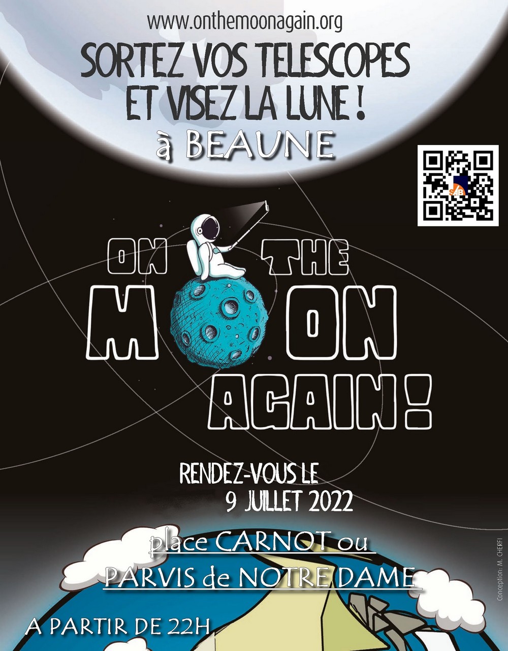 on the moon again 2022 Beaune QR Code